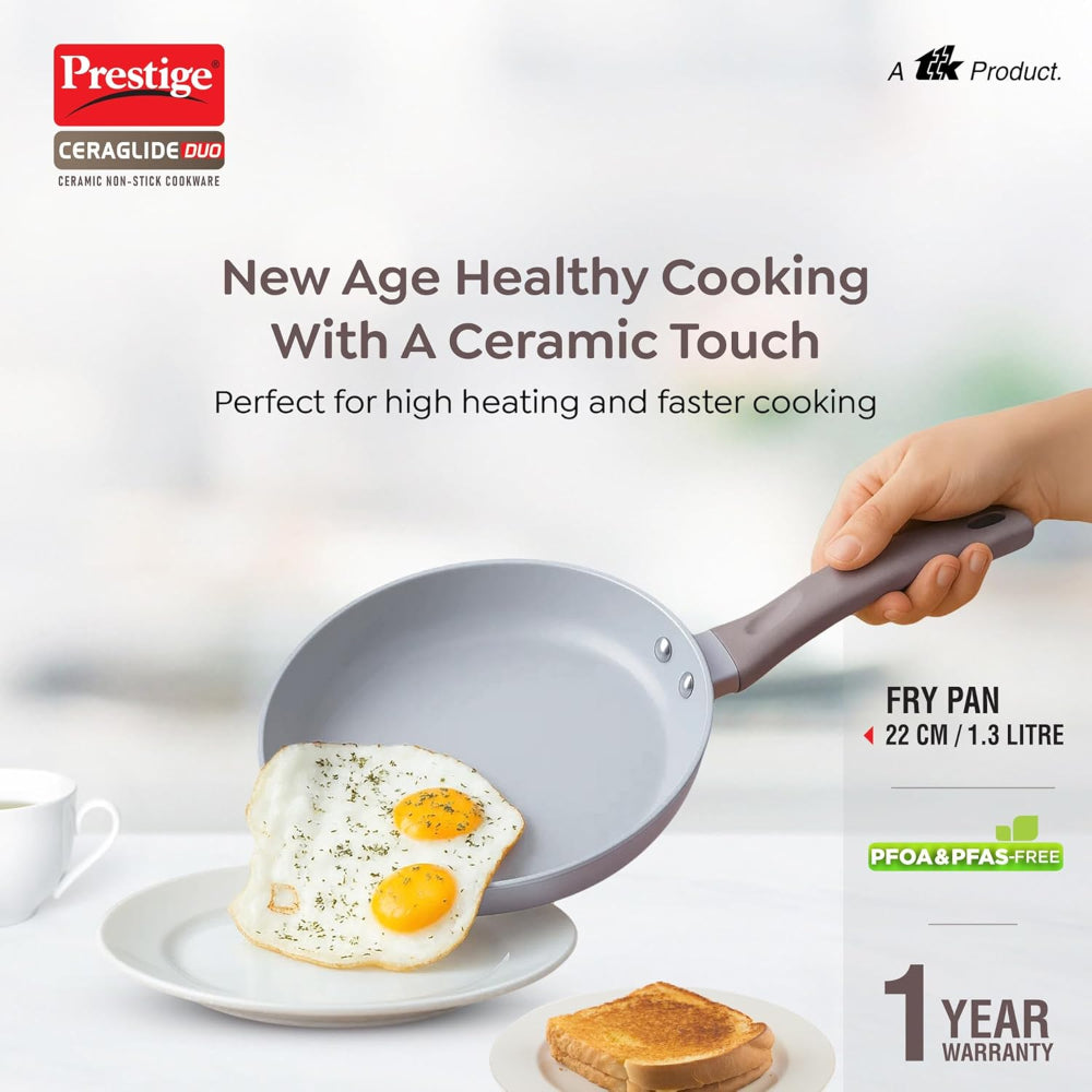 Prestige Ceraglide Duo Ceramic Coating Non Stick Aluminium Fry Pan - 6