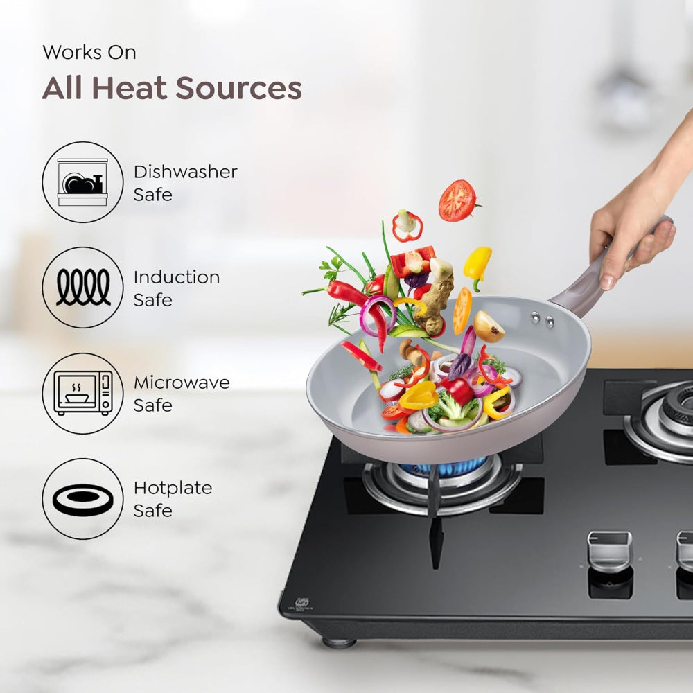 Prestige Ceraglide Duo Ceramic Coating Non Stick Aluminium Fry Pan - 16