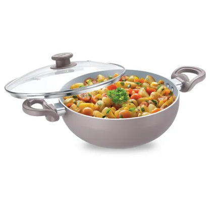 Prestige Ceraglide Duo Ceramic Coating Non Stick Aluminium Deep Kadhai - 1