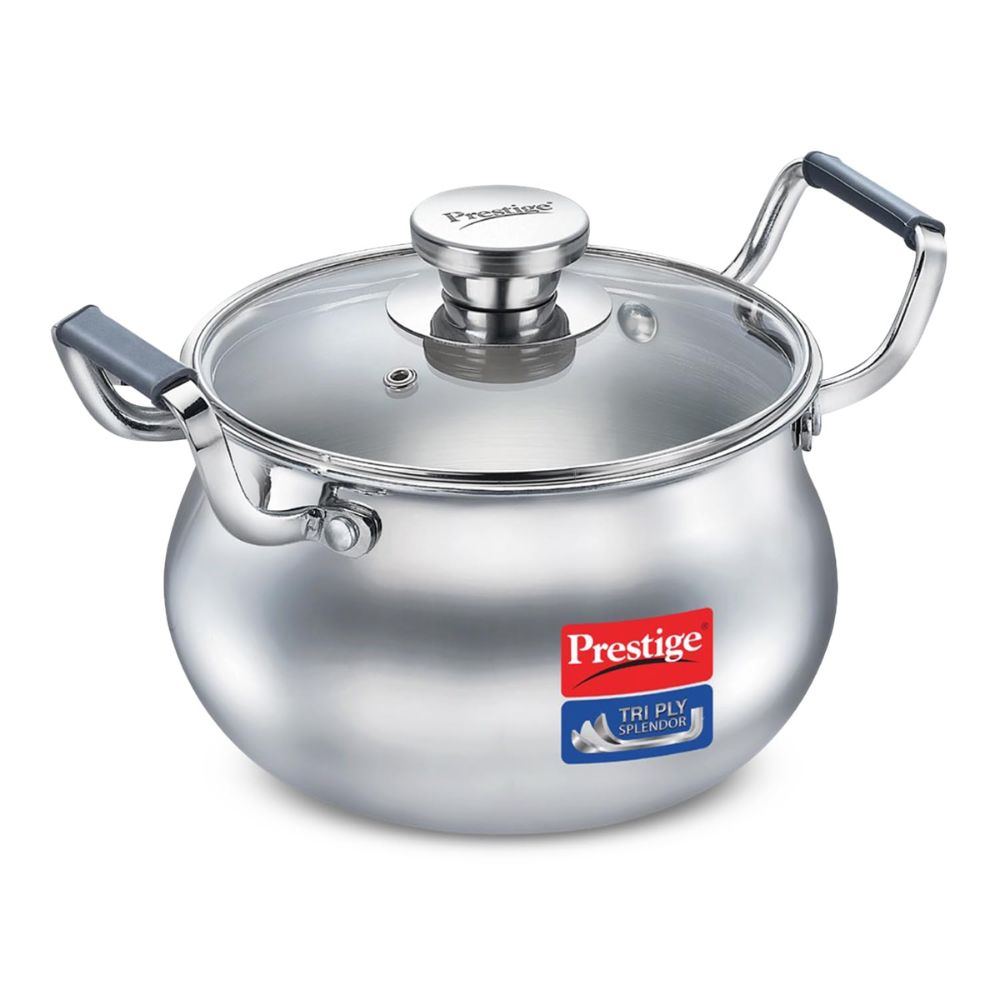 Prestige Tri-Ply Stainless Steel Splendor Handi with Glass Lid - 2