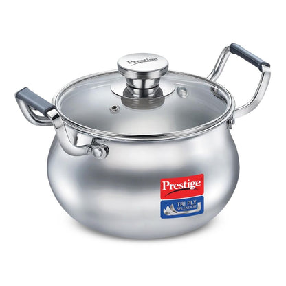 Prestige Tri-Ply Stainless Steel Splendor Handi with Glass Lid - 2