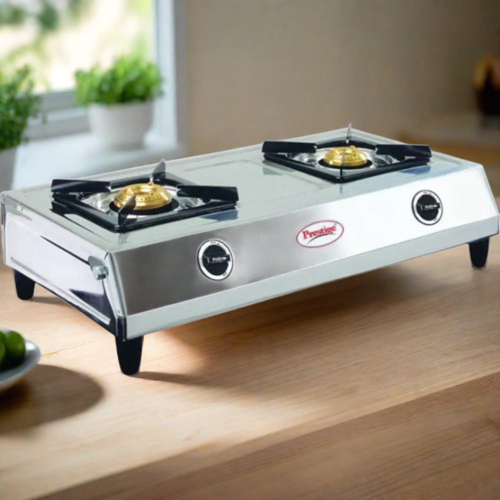 Prestige Agni 2 Burners Manual Stainless steel Gas Stove - PR40053 - 2