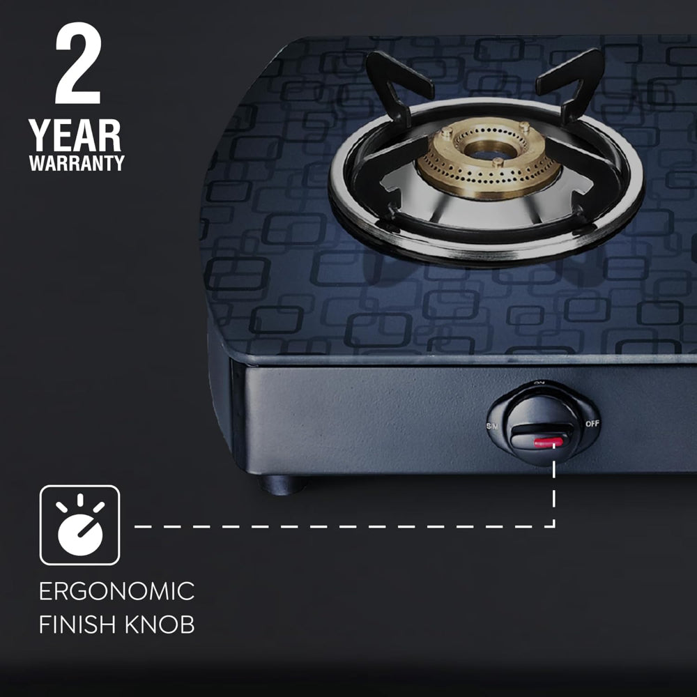 Prestige Premia Schott Glass-Top GTS 03L (D) 3 Burner Gas Stove - 8