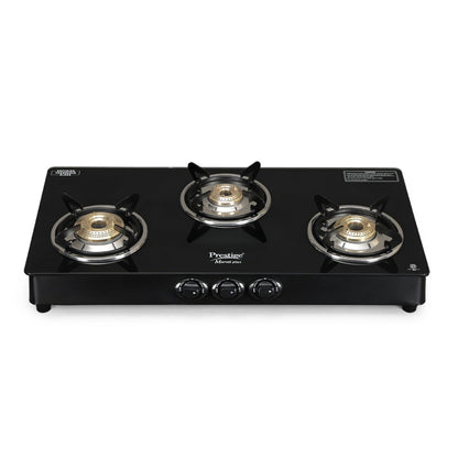 Prestige Marvel Plus 3 Burner Toughened Glass Top Gas Stove - GTM-03 - 1