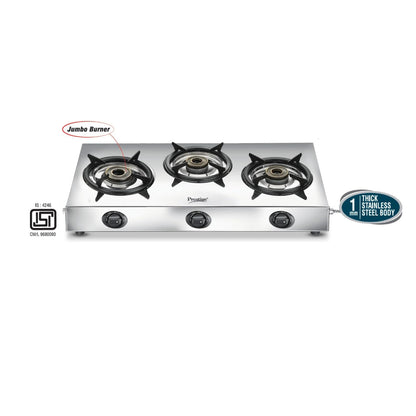 Prestige Perfect Plus Stainless Steel 3 burner Gas Stove - 2