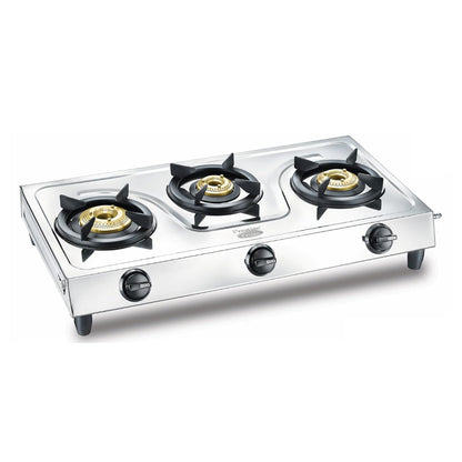 Prestige Prime Jumbo Stainless Steel 3 burner Gas Stove - 2