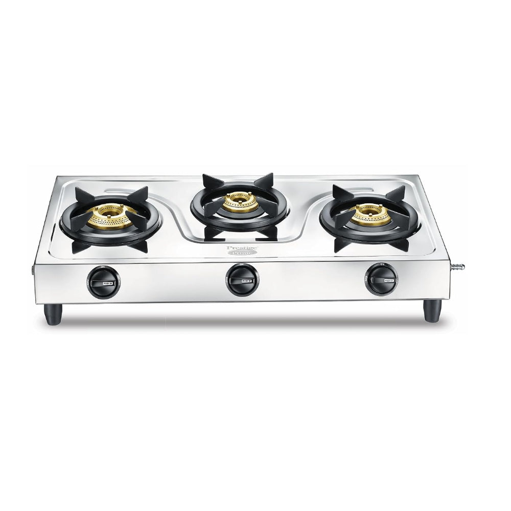 Prestige Prime Jumbo Stainless Steel 3 burner Gas Stove - 1