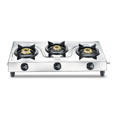 Prestige Prime Jumbo Stainless Steel 3 burner Gas Stove - 1