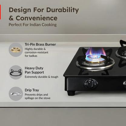 Prestige Marvel Plus 4 Burner Gas Stove - GTM-04 - 3