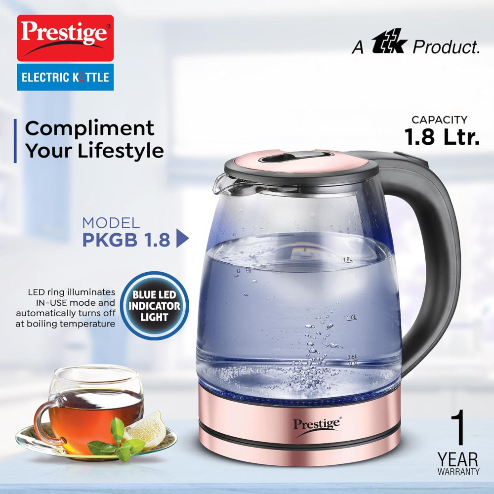 Prestige Borosilicate Glass PKGB 1.8 Litre Electric Kettle - 2