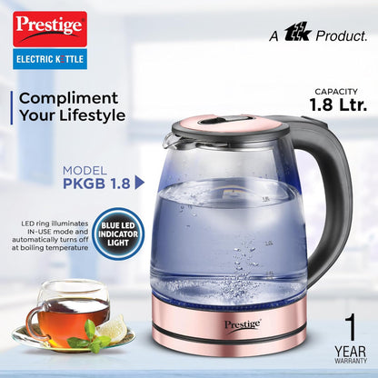 Prestige Borosilicate Glass PKGB 1.8 Litre Electric Kettle - 2
