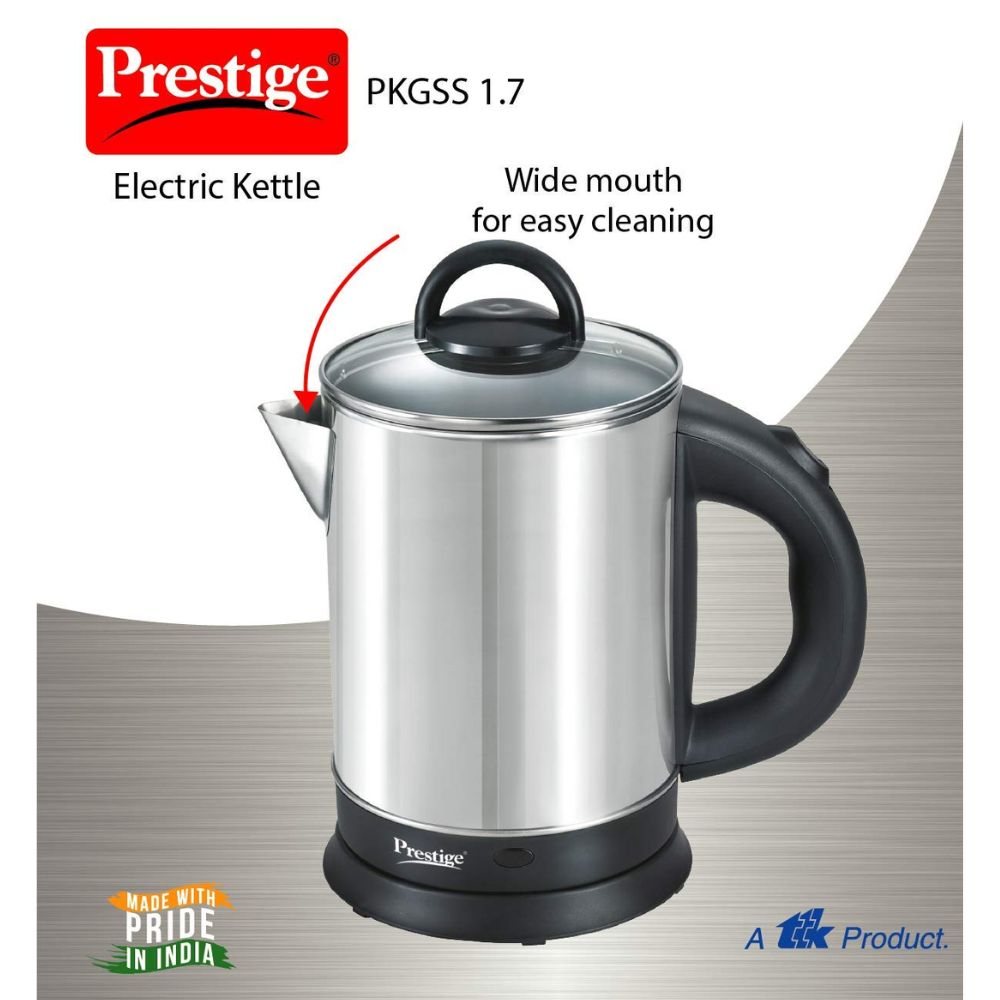 Prestige Stainless Steel PKGSS 1.7 Liter 1350 Watts Electric Kettle - 2