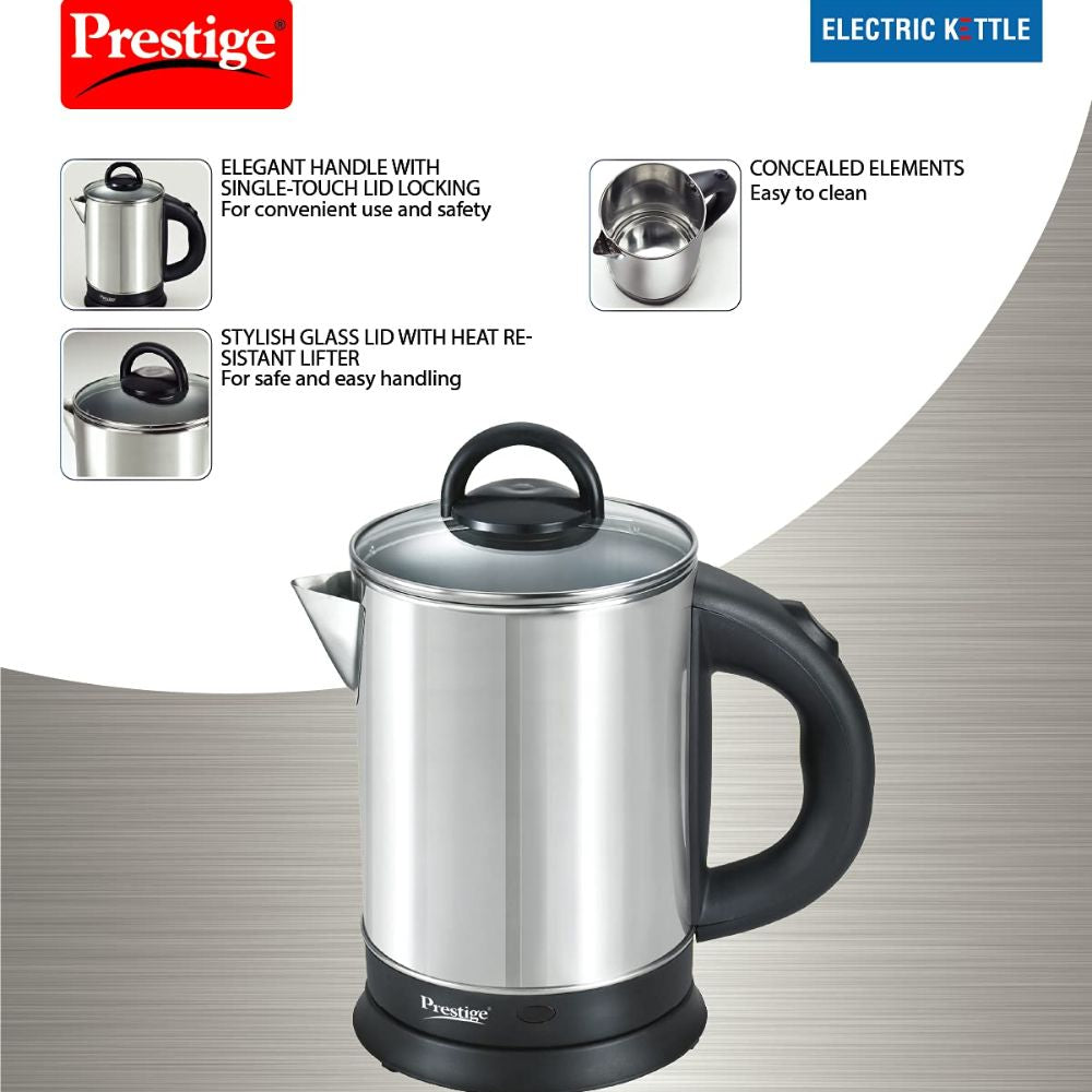 Prestige Stainless Steel PKGSS 1.7 Liter 1350 Watts Electric Kettle - 4