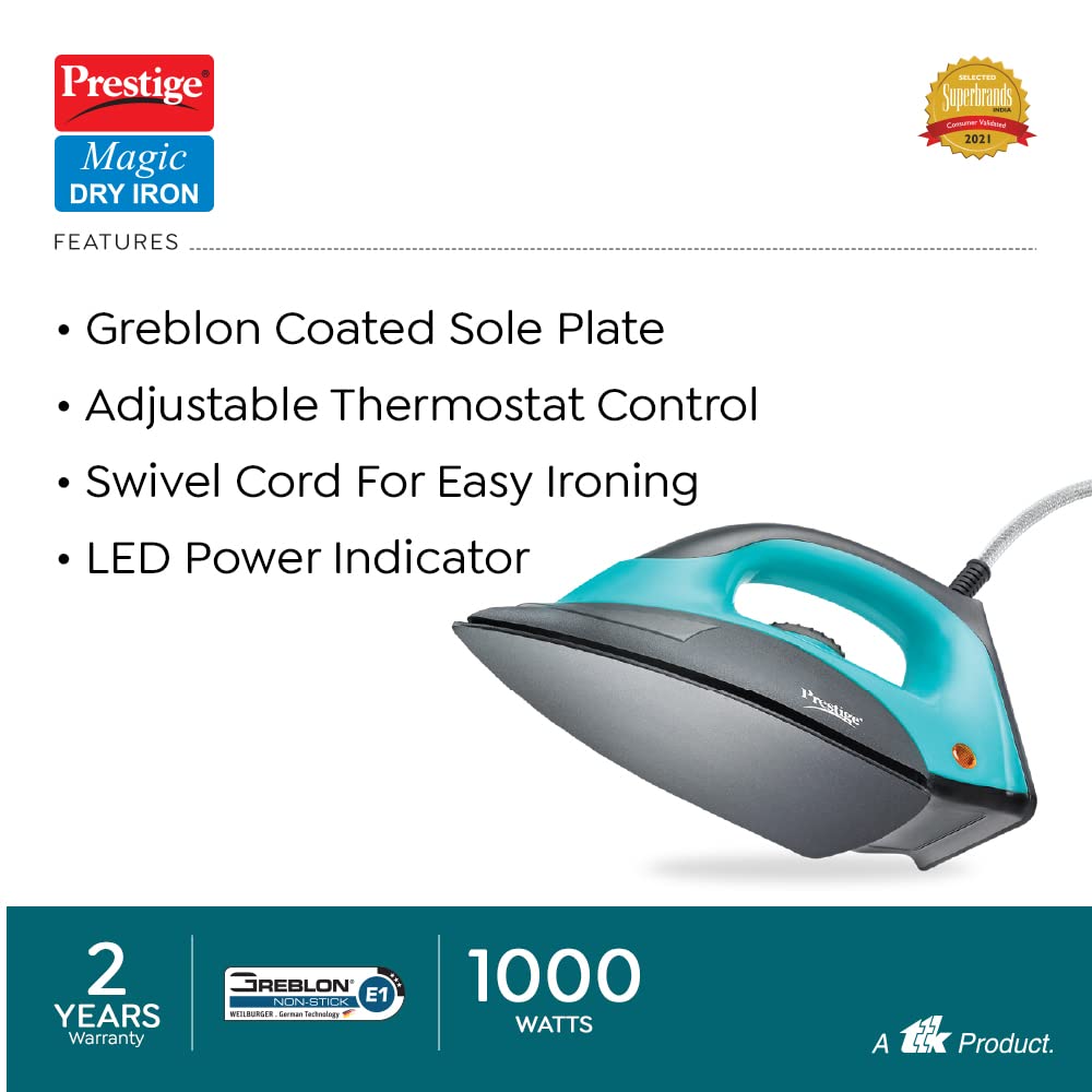 Prestige Magic PDI-07 1000 Watts Dry Iron - 5