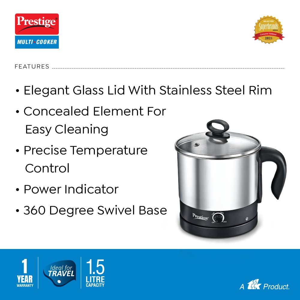 Prestige PMC 3.0 Plus 600 Watt 1.5 Litre Multi Cooker - 7