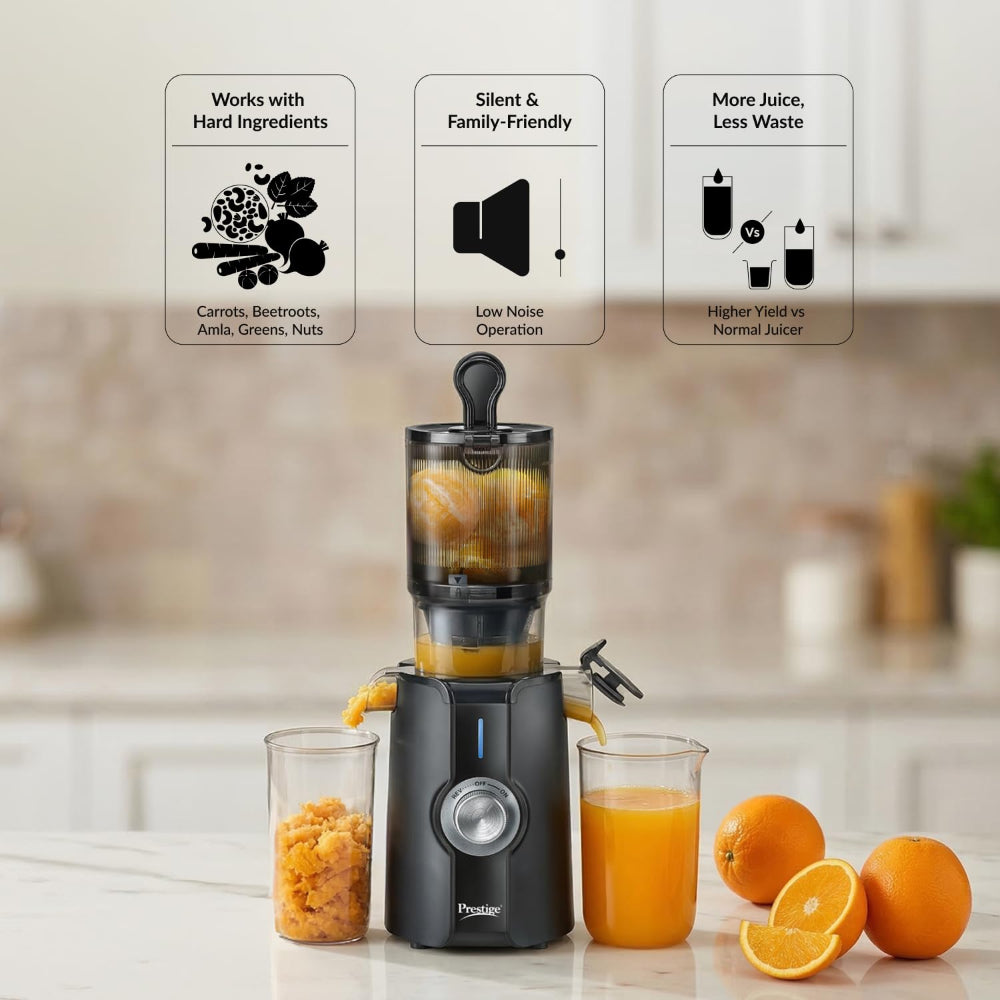 Prestige Natura 200 Watts Cold Press Slow Juicer - 3