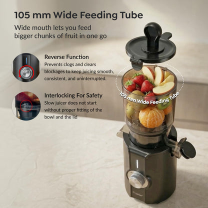Prestige Natura 200 Watts Cold Press Slow Juicer - 2