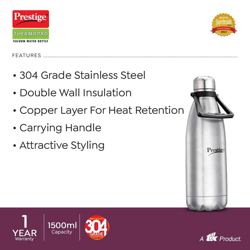 Prestige Stainless Steel Water Bottle - PWSL - 42815 -7