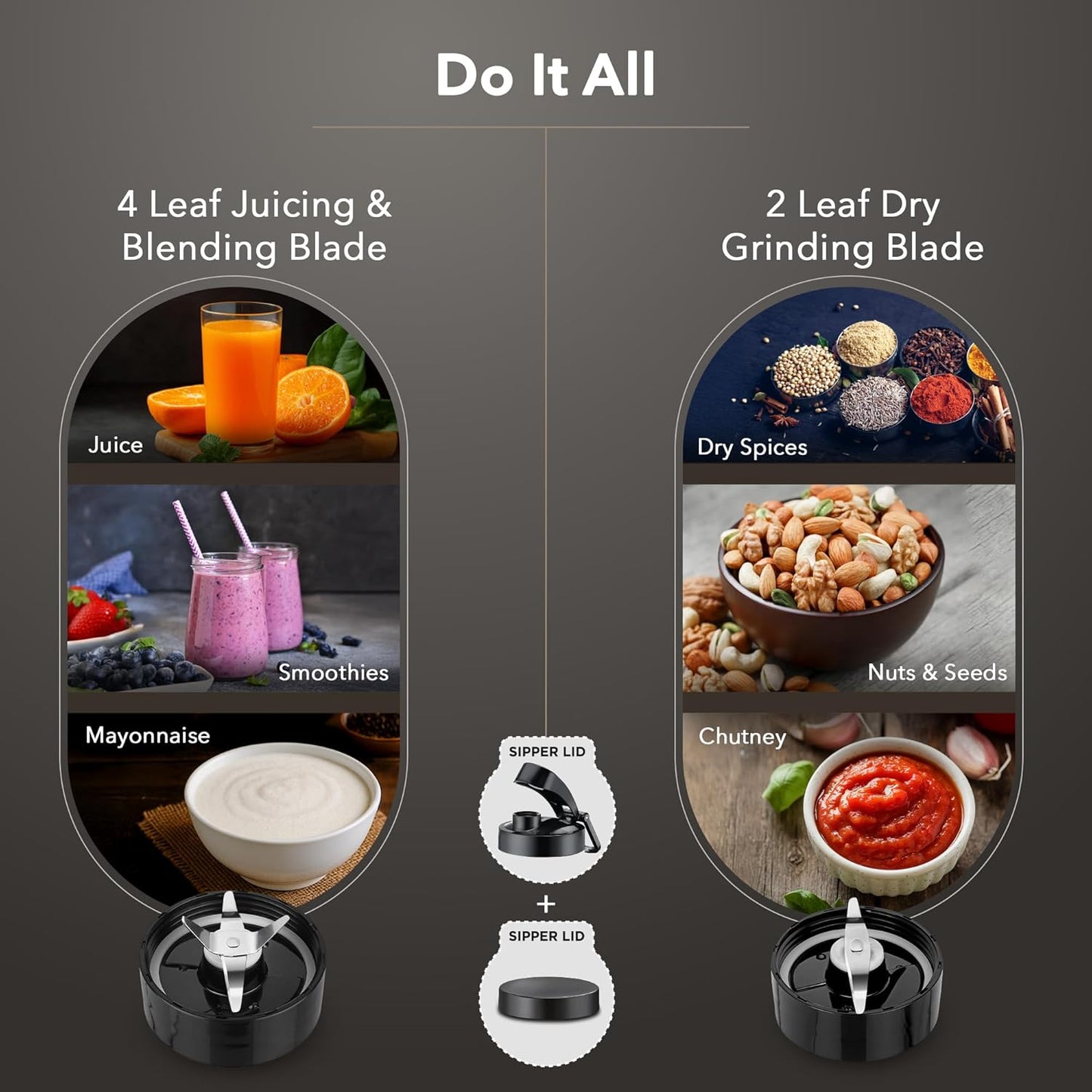 Prestige Nutri-Jet 450 Watts Mixer Grinder with 2 Jars | One-Touch Operation | Black