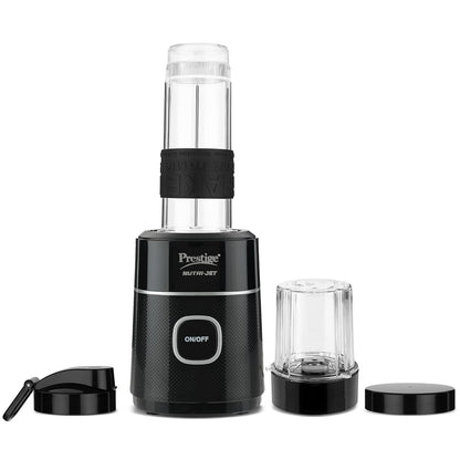 Prestige Nutri-Jet 450 Watts Mixer Grinder with 2 Jars | One-Touch Operation | Black