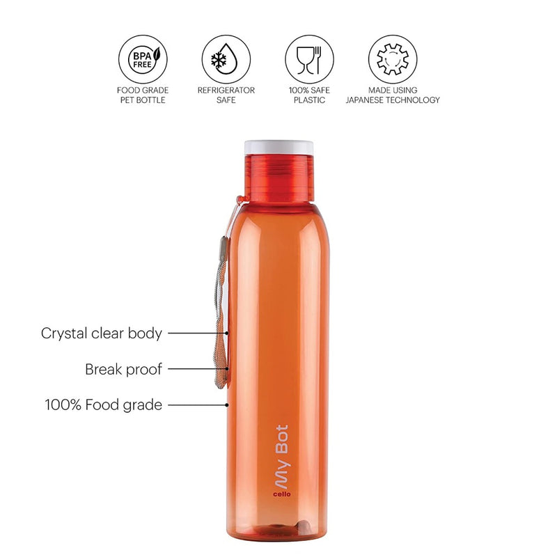 Cello Plastic My Bot 1000 ML Water Bottle - 13
