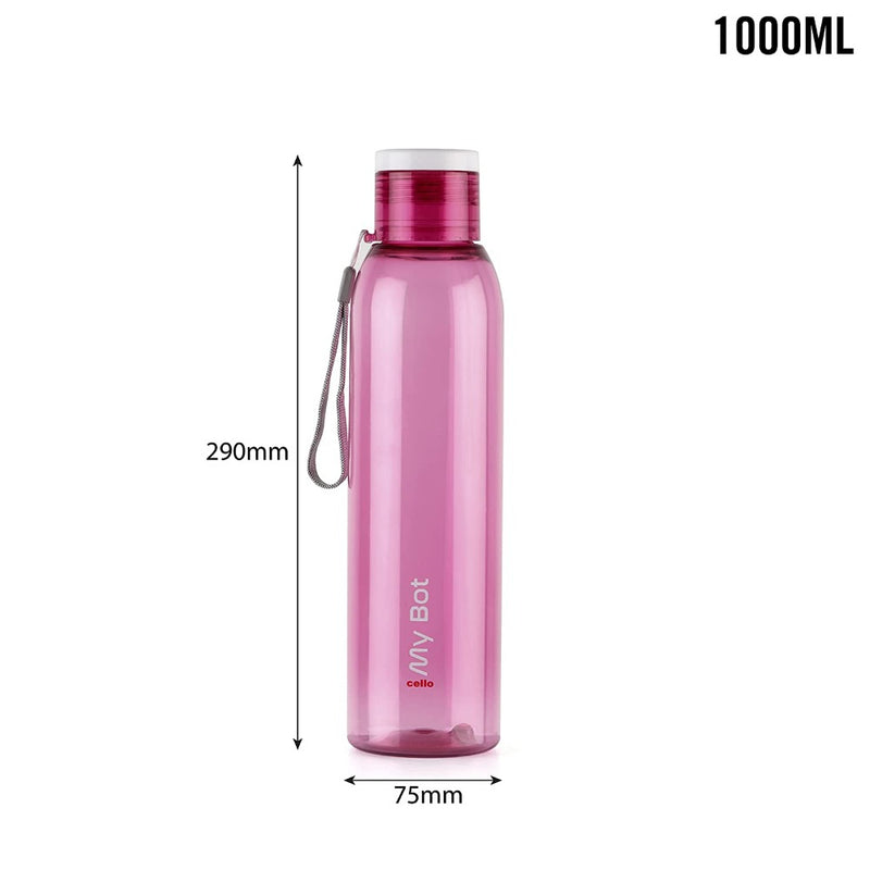 Cello Plastic My Bot 1000 ML Water Bottle - 8