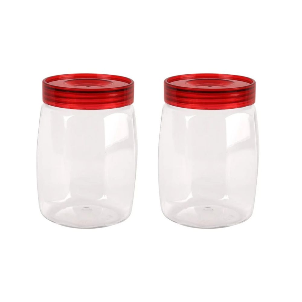 Cello Cookie Oval Plastic Storage Jar with Lid - 2