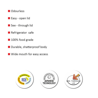 Cello Cookie 1000 ML Plastic Storage Jar with Red Lid - 5