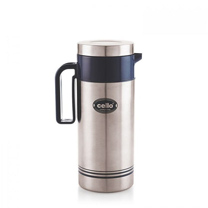Cello Carolene Tuff Steel Insulated Jug | Silver | 1 Pc
