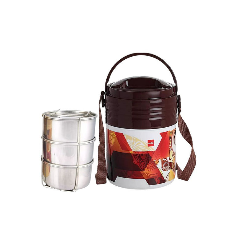 Cello Meal Kit Insulated Tiffin with Stainless Steel Containers - 5