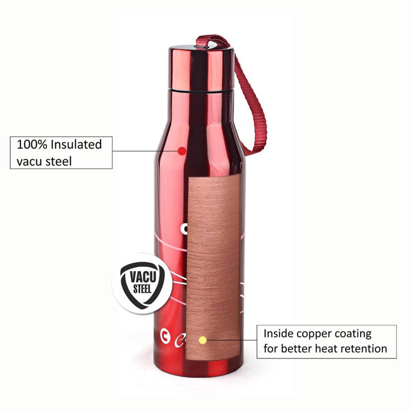 Cello Refresh Stainless Steel 900 ML Vacusteel Water Bottle - 9