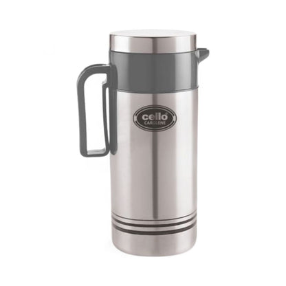 Cello Carolene Tuff Steel Insulated Jug | Silver | 1 Pc