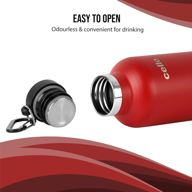 Cello Duro Hector 1100 ML Vacuum Insulated Stainless Steel Water Bottle - 13