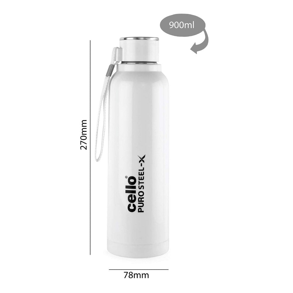 Cello Puro Steel-X Benz 900 Insulated Water Bottle - 8
