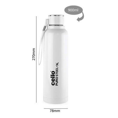 Cello Puro Steel-X Benz 900 Insulated Water Bottle - 8