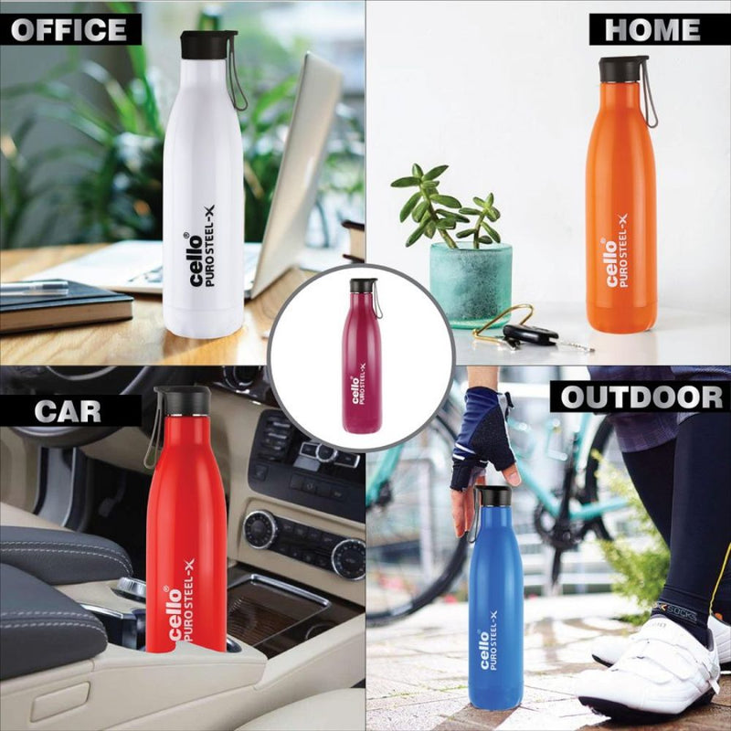 Cello Puro Steel-X Rover 900 Insulated Water Bottle - 12