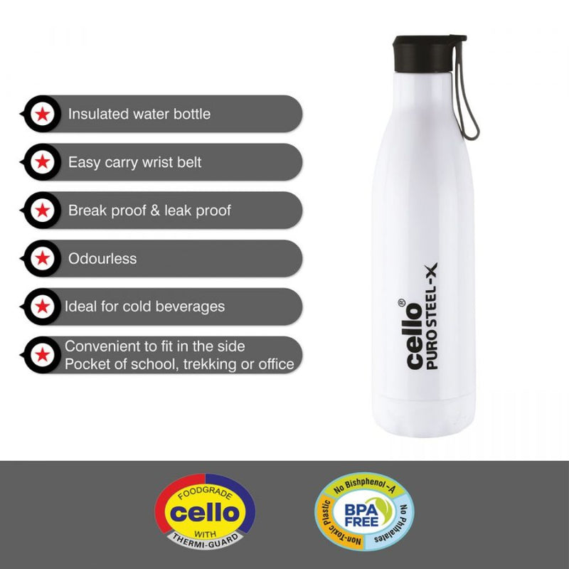 Cello Puro Steel-X Rover 900 Insulated Water Bottle - 7