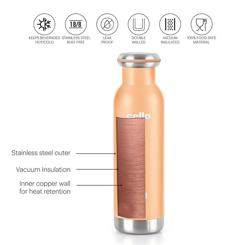 Cello Duro Sip 900 ML Vacuum Insulated Stainless Steel Water Bottle - 9