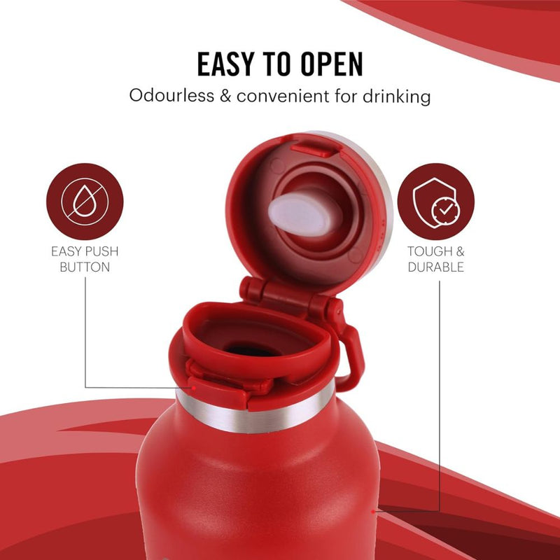 Cello Duro One Touch Vacusteel Stainless Steel Water Bottle - 11