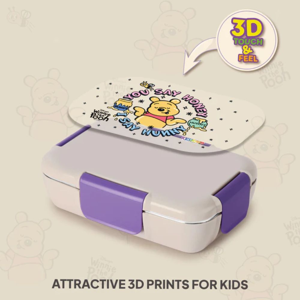 Cello Kidzbee Magnus Plastic Insulated Kids Lunch Box with Inner Steel - 12