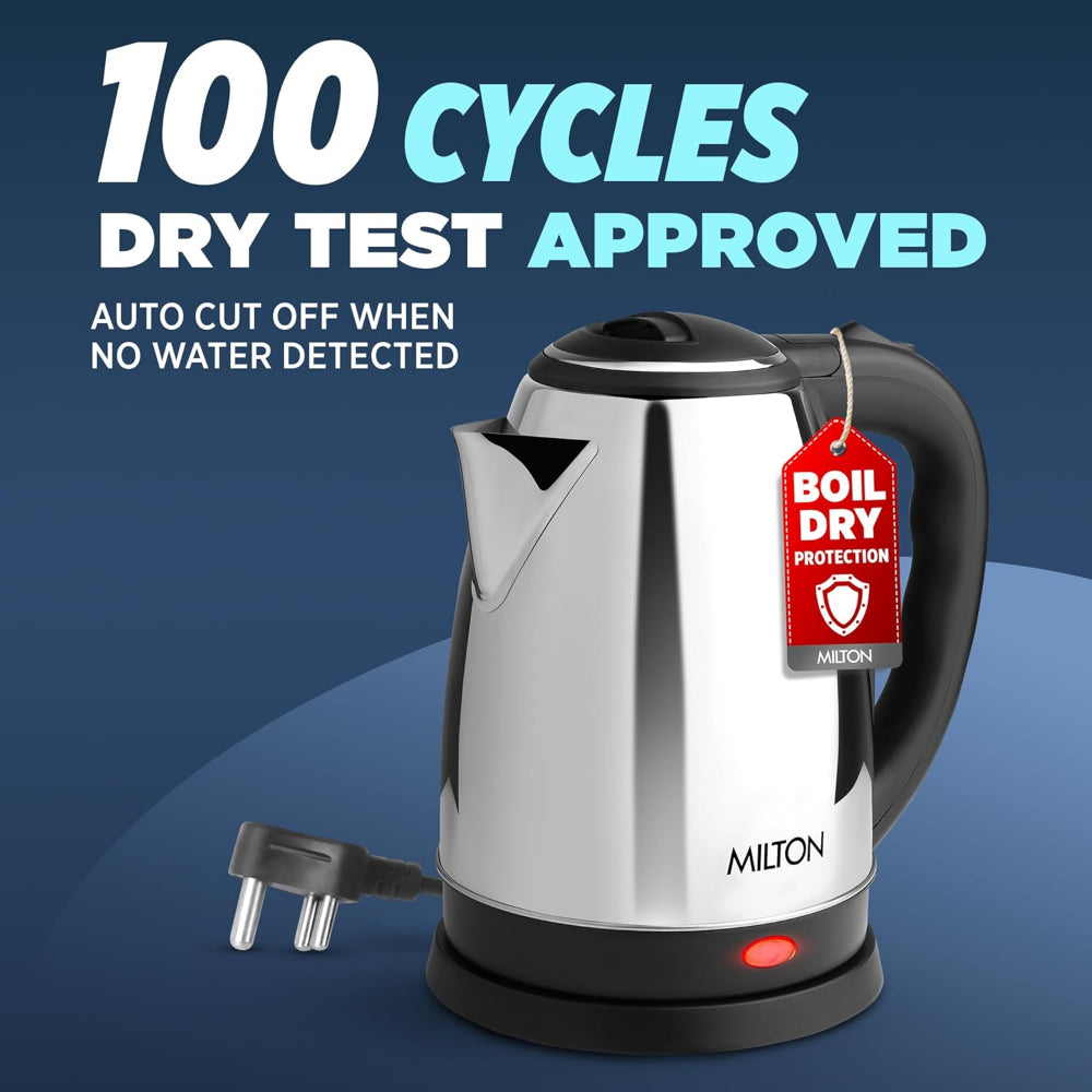Milton Stainless Steel Insta 1.5 Litre 1500 Watts Electric Kettle - 3