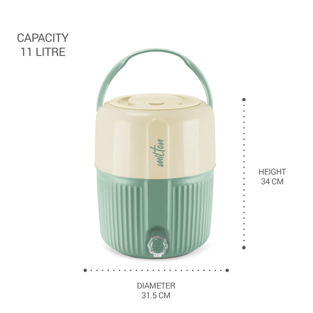 Milton Kool Pristine 12 Insulated Plastic Water Jug | Easy to