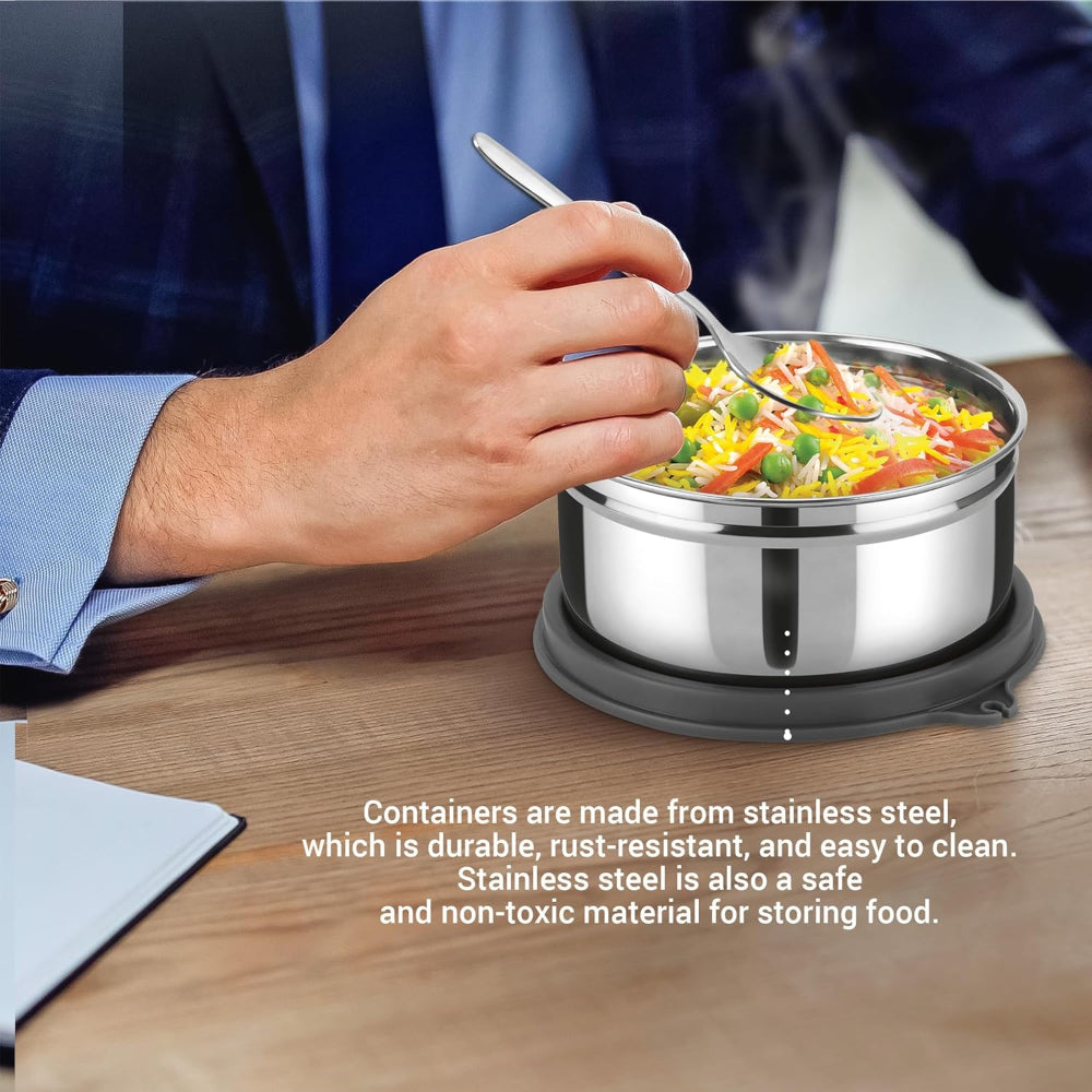 Milton Tasty 3 Stainless Steel Combo Lunch box - 7