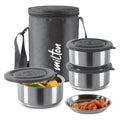Milton Stainless Steel Ambition 3 Container Tiffin with Jacket - 4