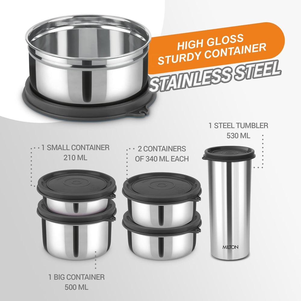 Milton Tasty Lunch 4 Combo Deluxe with 4 Containers and 1 Tumbler - 8