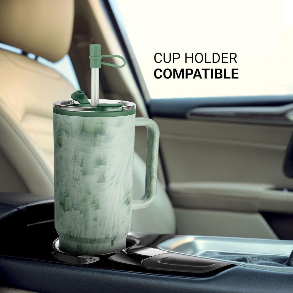 Milton Plastic Puris On the Go 1200 ML Tumbler with 2-in-1 Lid - 9