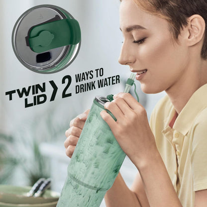 Milton Plastic Puris On the Go 1200 ML Tumbler with 2-in-1 Lid - 12