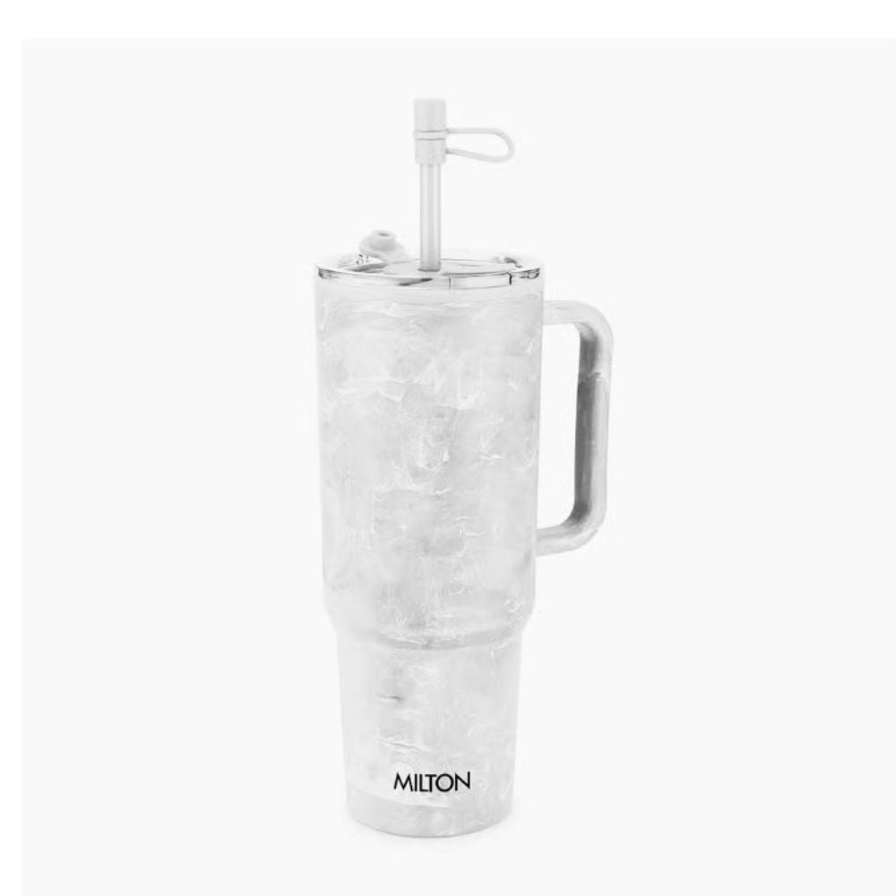 Milton Plastic Puris On the Go 1200 ML Tumbler with 2-in-1 Lid - 4