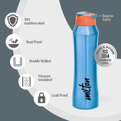 Milton Stark 830 ML Thermosteel Water Bottle - 6