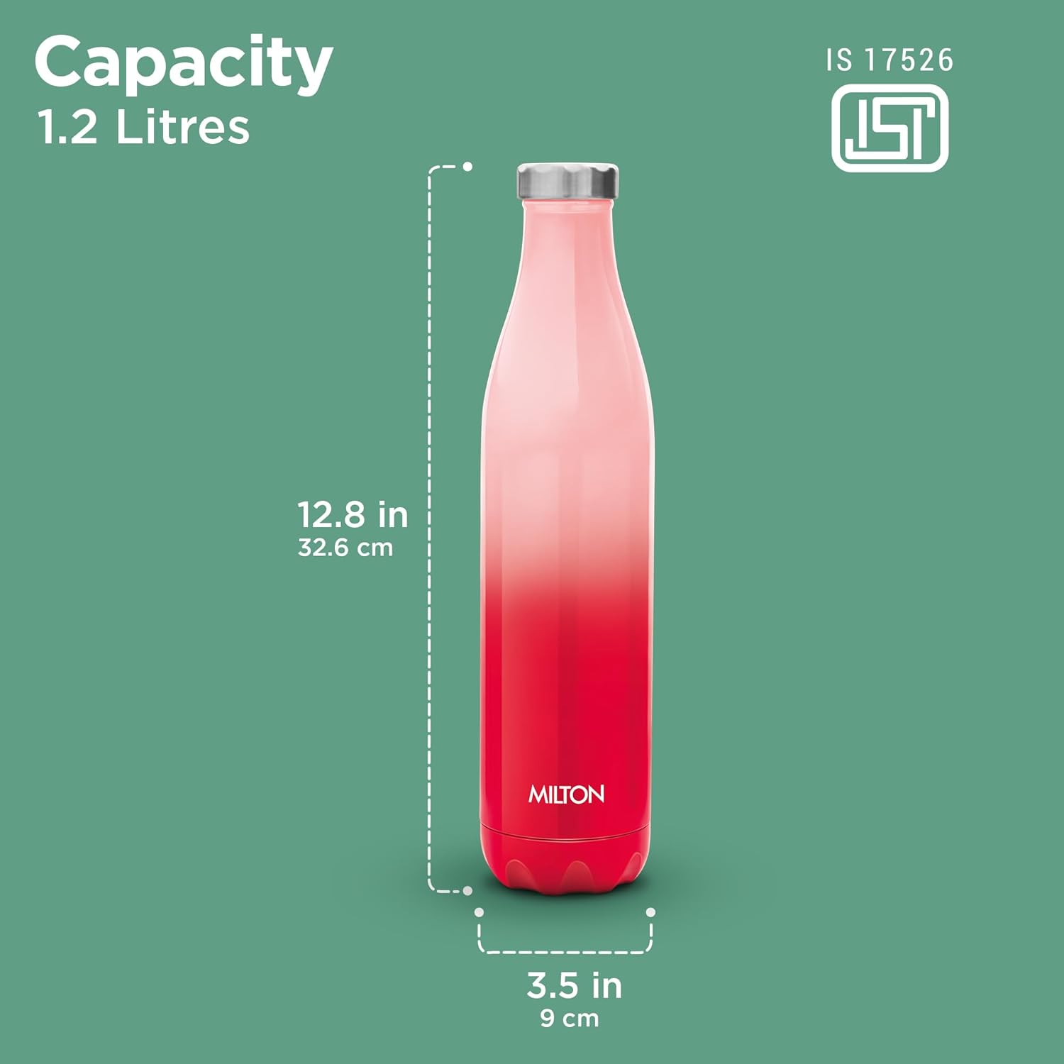 Milton Prudent Thermosteel Bottle | 24 Hours Hot and Cold | 1 Pc